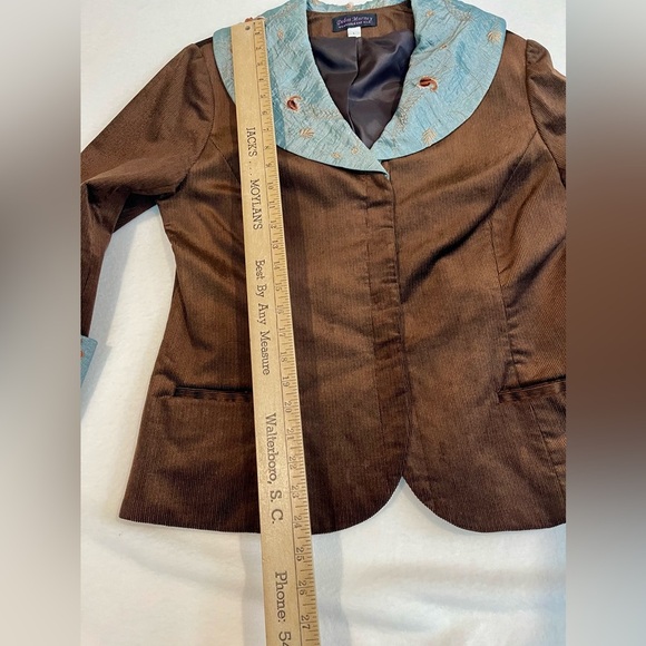 Debra Murry wearable, art embroidered corduroy jacket, in New like vintage - Picture 6 of 10